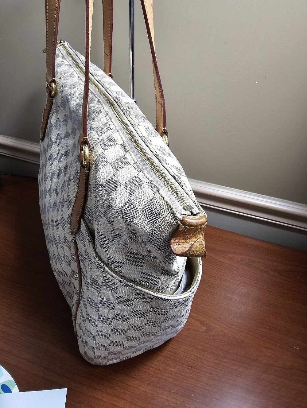 Auth Louis Vuitton Totally GM azur shoulder totes bag - Picture 4 of 15